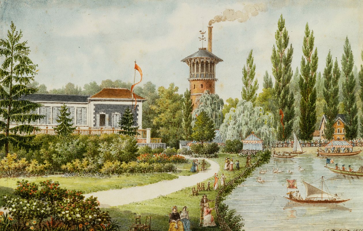 Un Parque de Ocio Fuera de París de Francois Debret