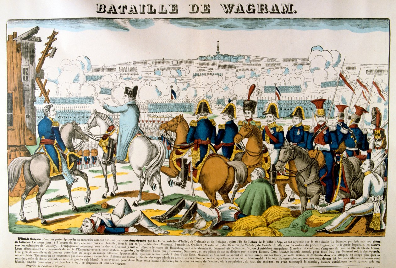 Batalla de Wagram, 1809, c1835 de Francois Georgin