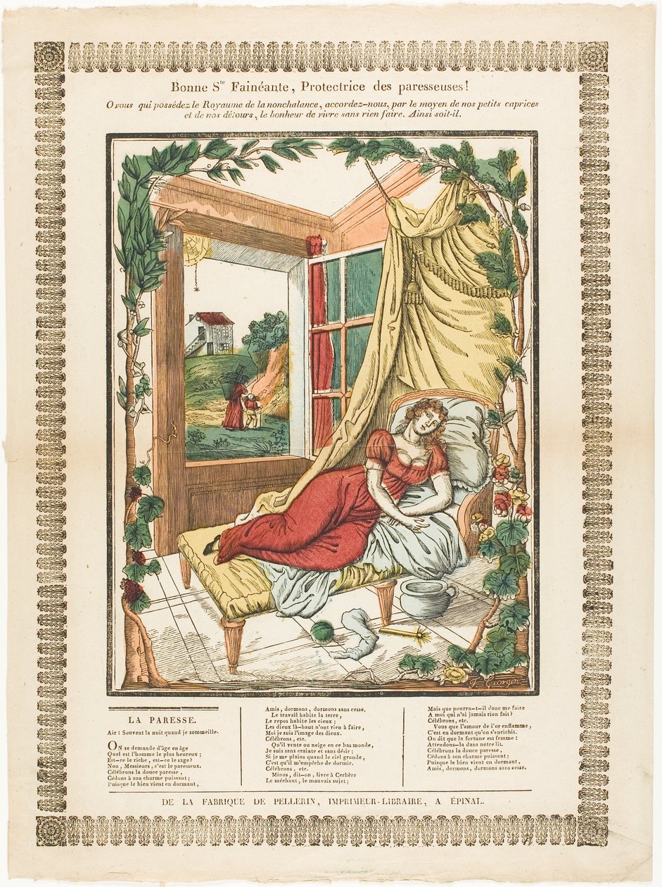 ¡Bonne Ste. Fainéante, Protectrice des paresseuses! de Francois Georgin