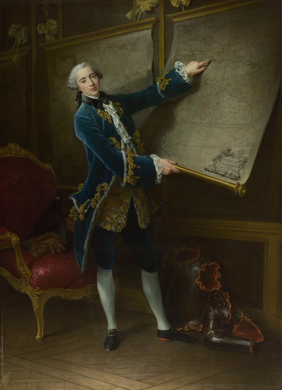 El Conde de Vaudreuil, 1758 de Francois Hubert Drouais