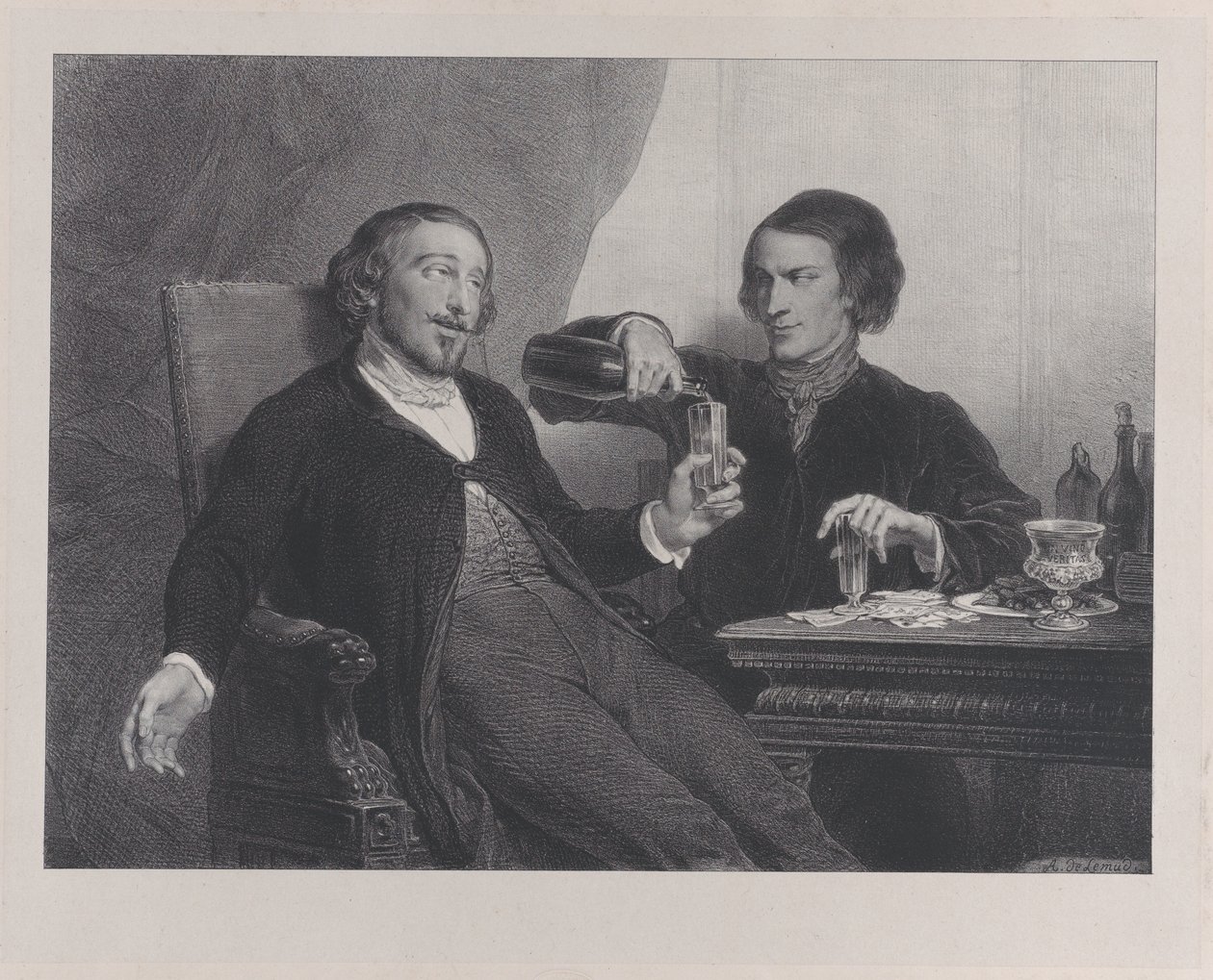 El Vino, 1840 de Francois Joseph Aime de Lemud