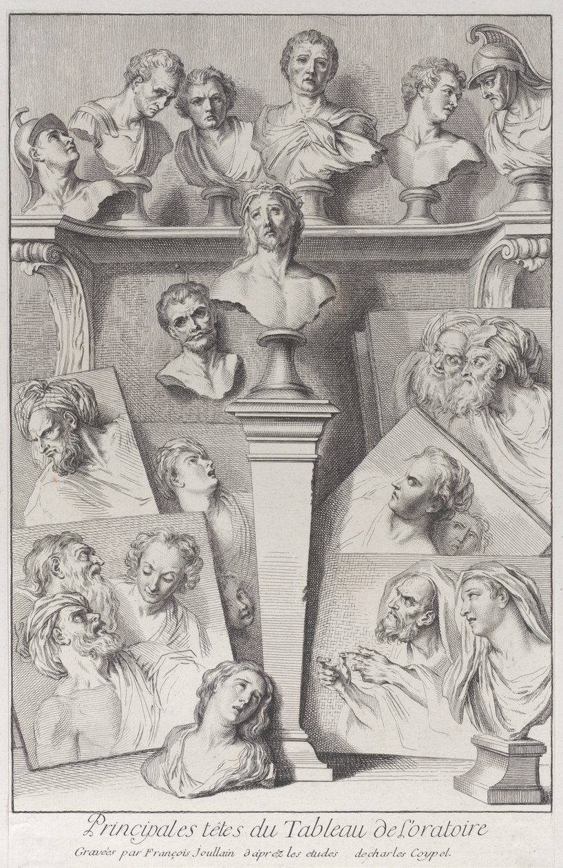 Cabezas después del Ecce Homo, 1720-78 de Francois Joullain