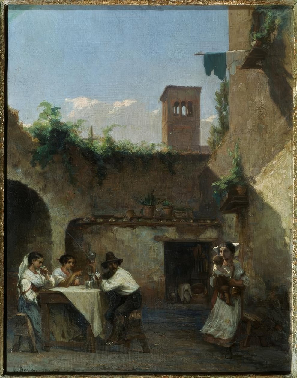 Roma, la taberna de Francois Louis David Bocion