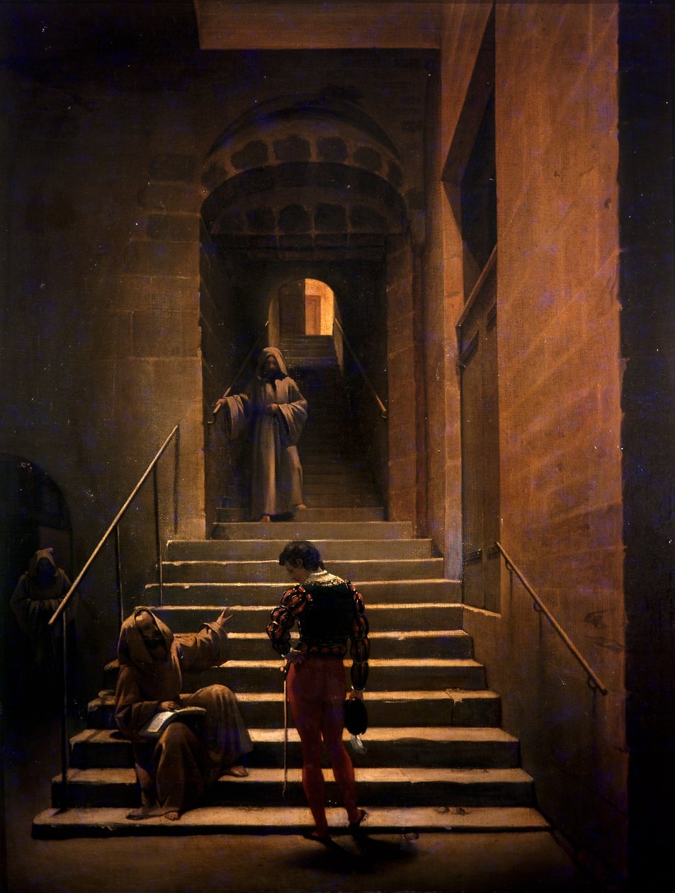 Interior de convento en Roma de Francois Marius Granet