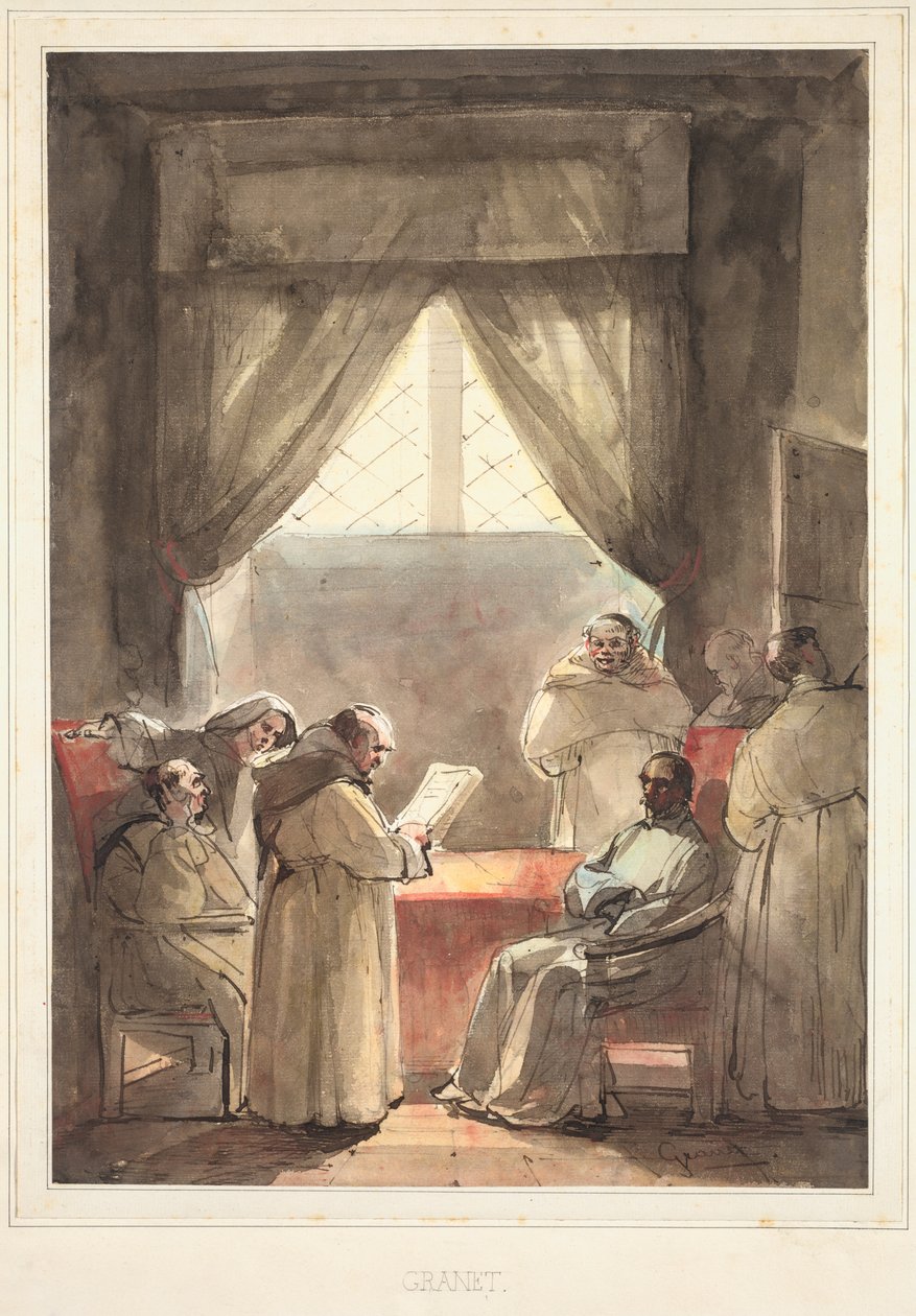 Los monjes de Francois Marius Granet