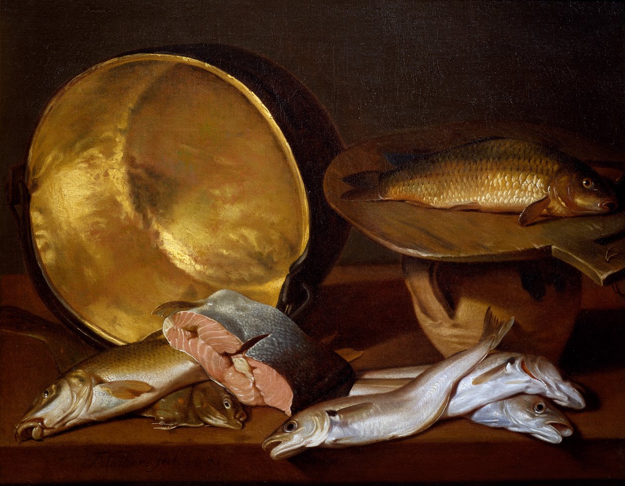 Bodegón con peces, de François Mather de Francois Mather