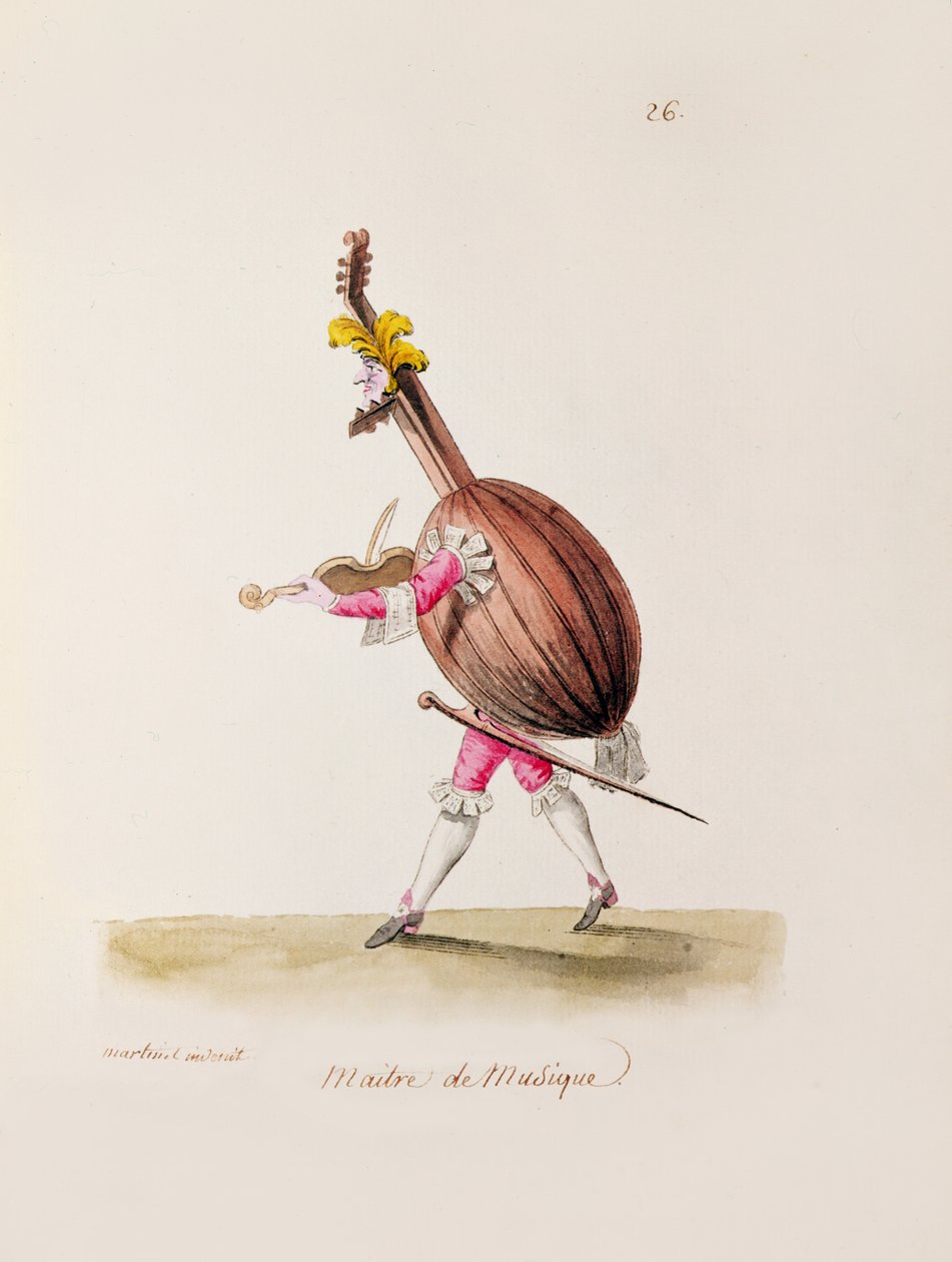El maestro de música, c.1780 de Francois Nicolas Martinet