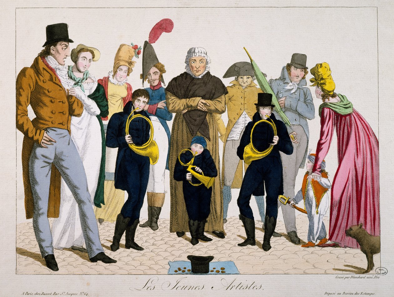 Jóvenes artistas, impresión, Francia de Francois Nicolas Martinet