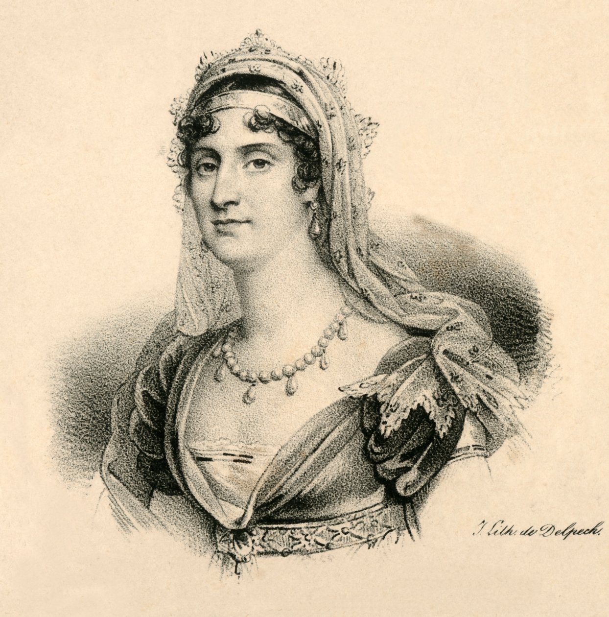 Elisa. Gran Duquesa de Toscana, 1777-1820, c1830 de Francois Seraphin Delpech