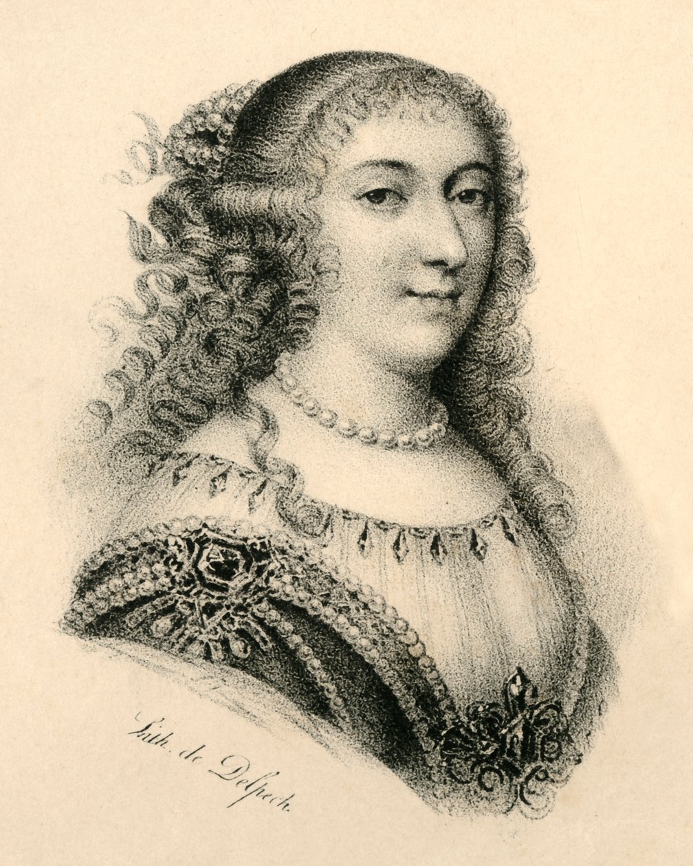 Mademoiselle de Montpensier, 1627-1693, c. 1830 de Francois Seraphin Delpech