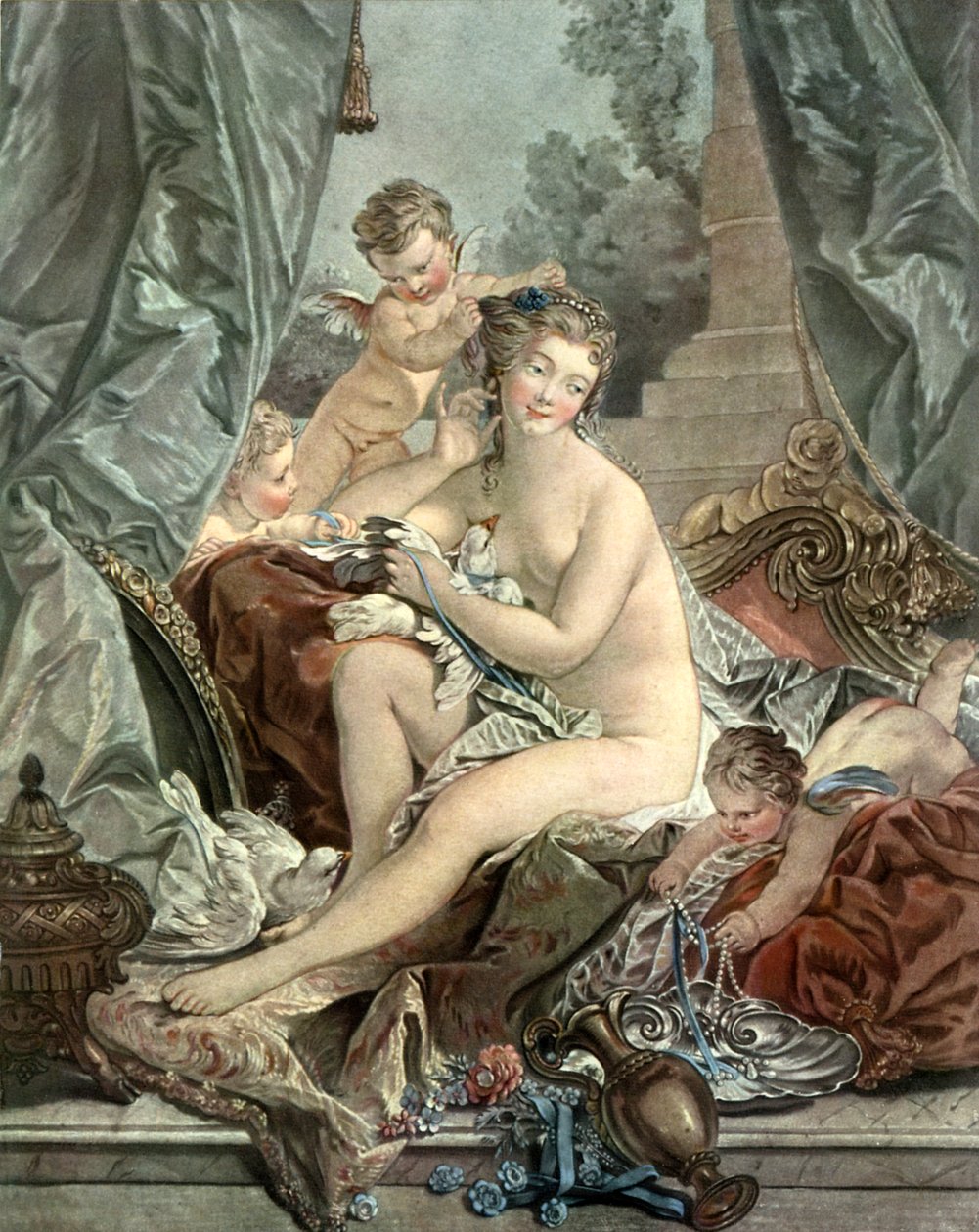 El Tocador de Venus de Francois after Boucher