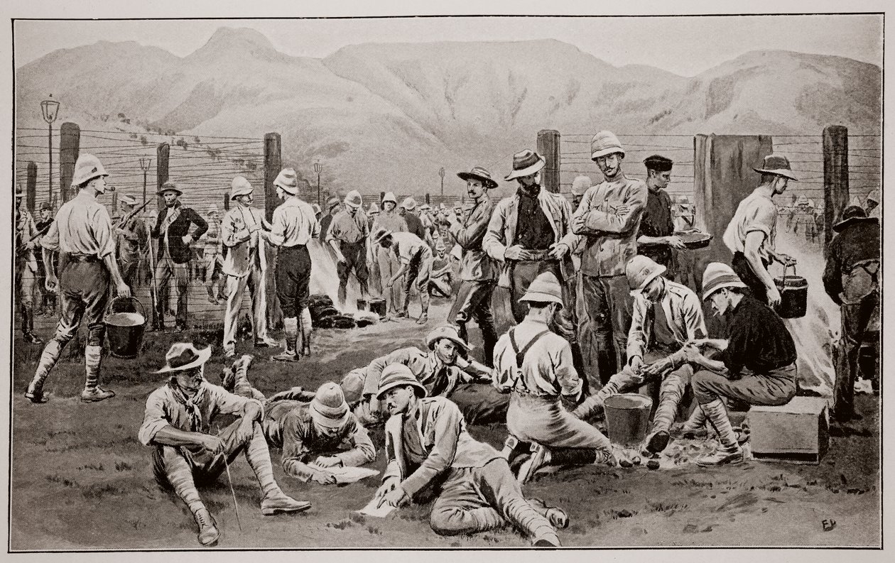 Prisioneros británicos esperando su liberación: El campamento en Nooitgedacht de Frank Dadd