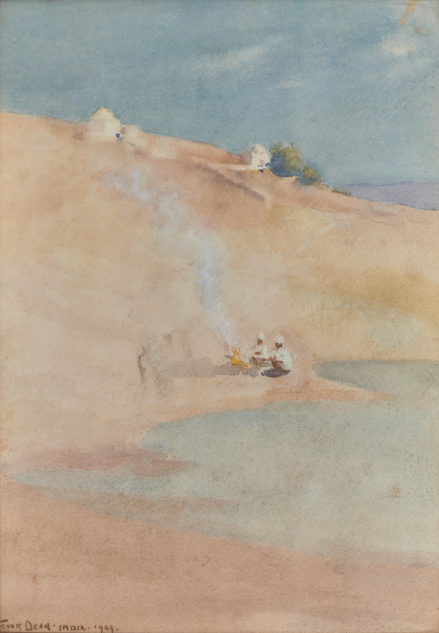 El borde del desierto de Bekanneer, India de Frank Dean