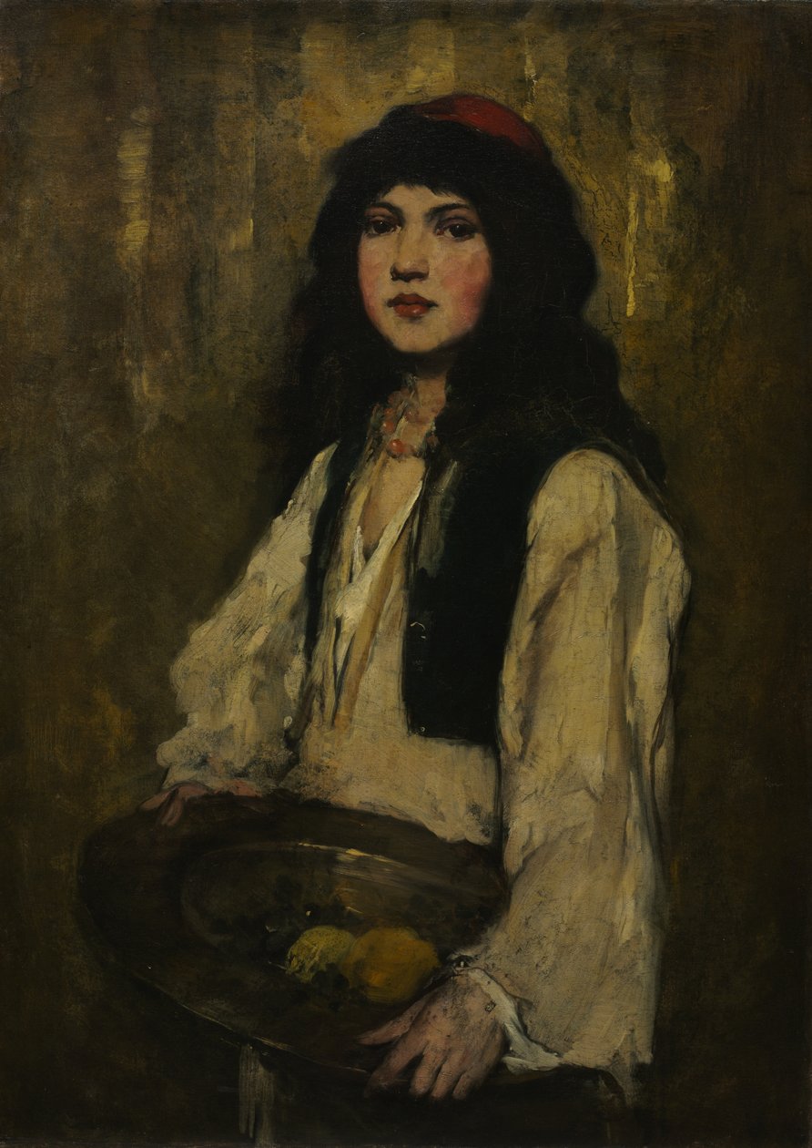 La veneciana, c.1880 (óleo sobre lienzo) de Frank Duveneck