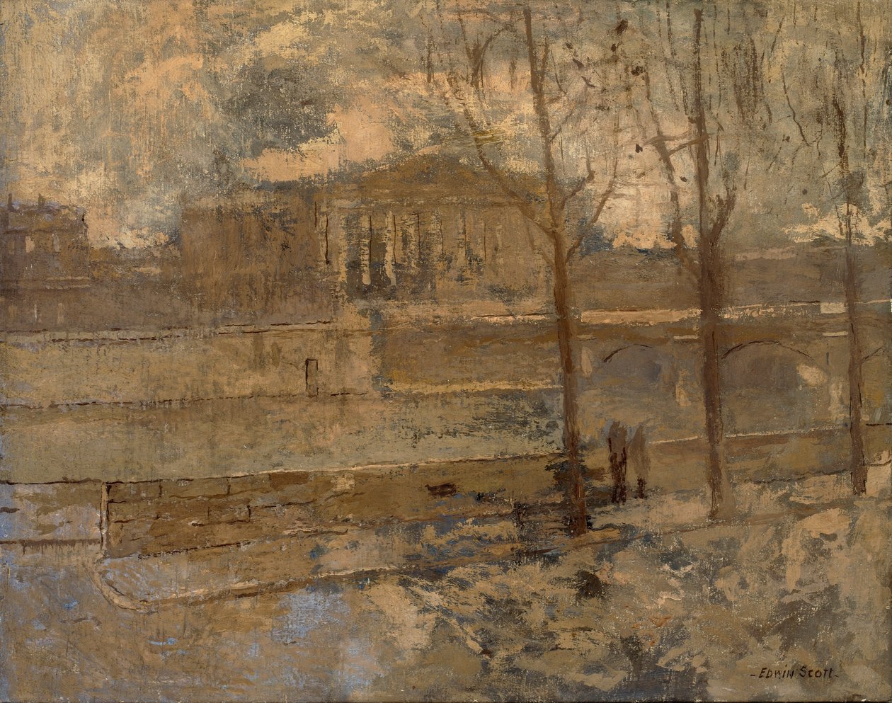 Chambre des Deputes en una niebla de Frank Edwin Scott