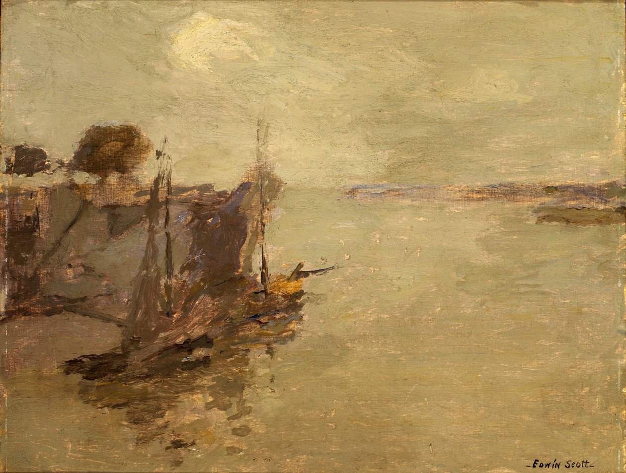 Barcos de pesca Honfleur no. 2 de Frank Edwin Scott