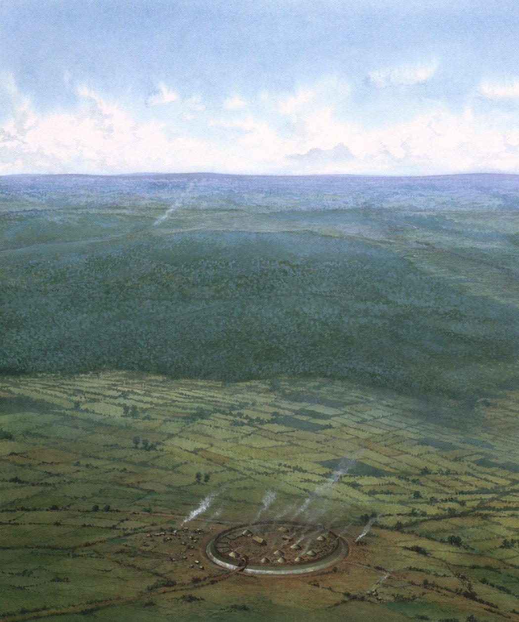 Recinto fortificado, sur de Inglaterra, c. 1000 a.C. de Frank Gardiner