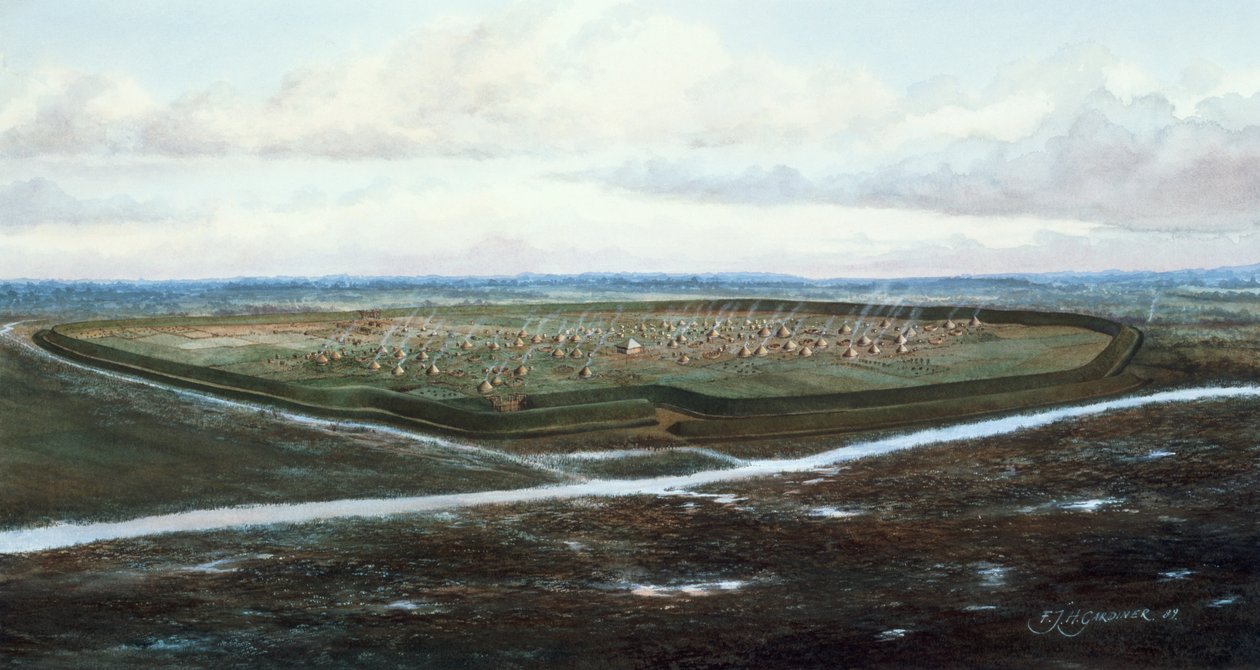 Campamento de Uphall, Londres, c. 100 a.C. de Frank Gardiner
