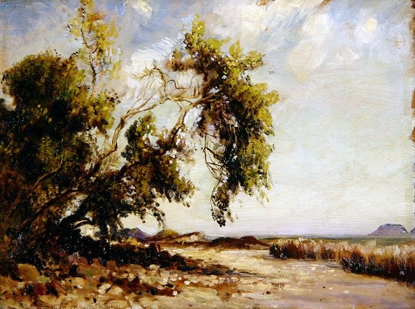 Paimpol, Bretaña (óleo sobre tabla) de Frank Lewis Emanuel