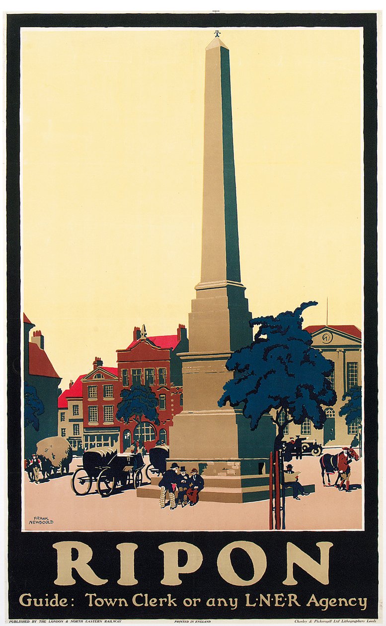 Ripon", c.1930 (litografía en color) de Frank Newbould