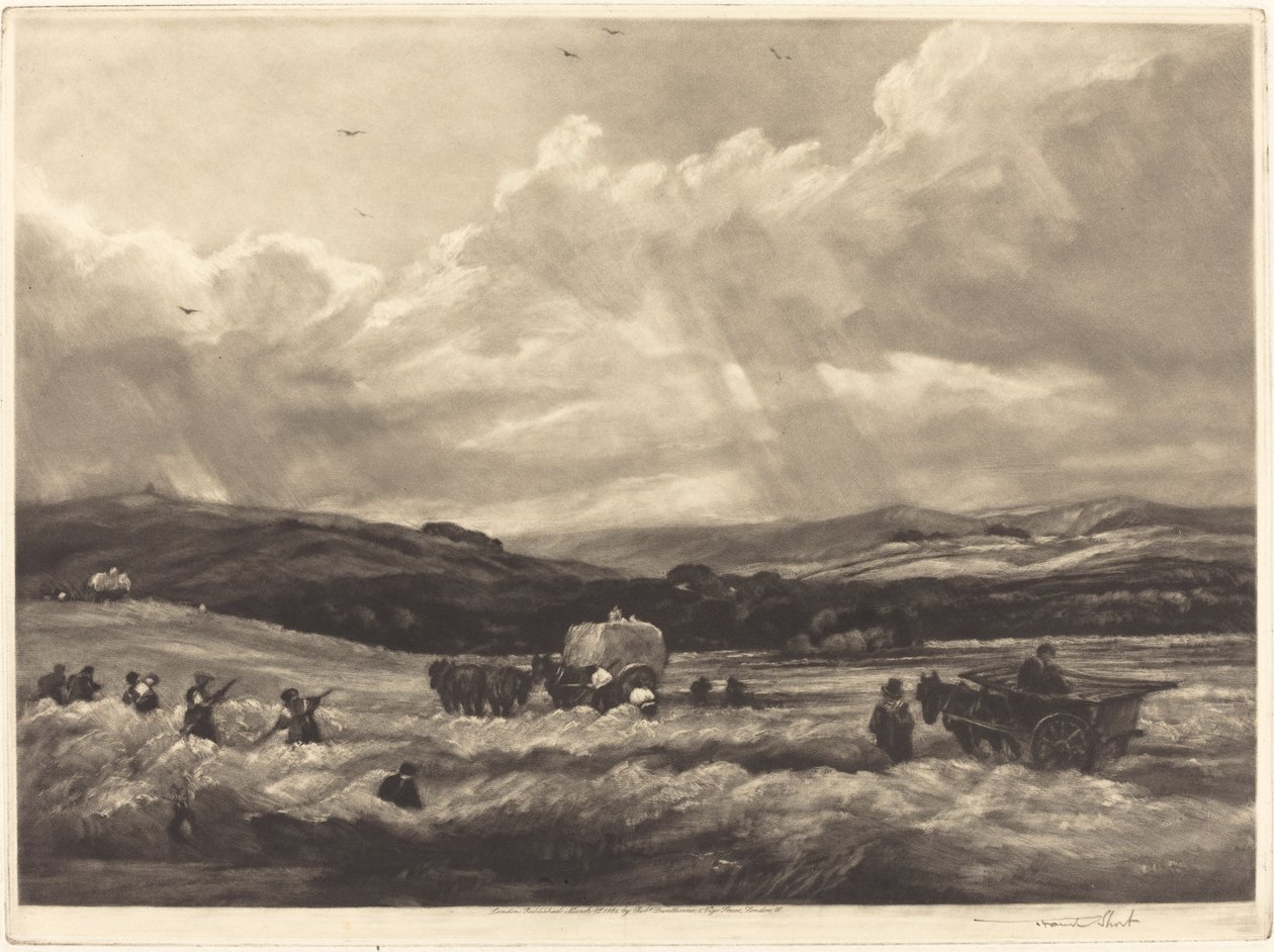 Campo de heno en Yorkshire, 1904 de Frank Short