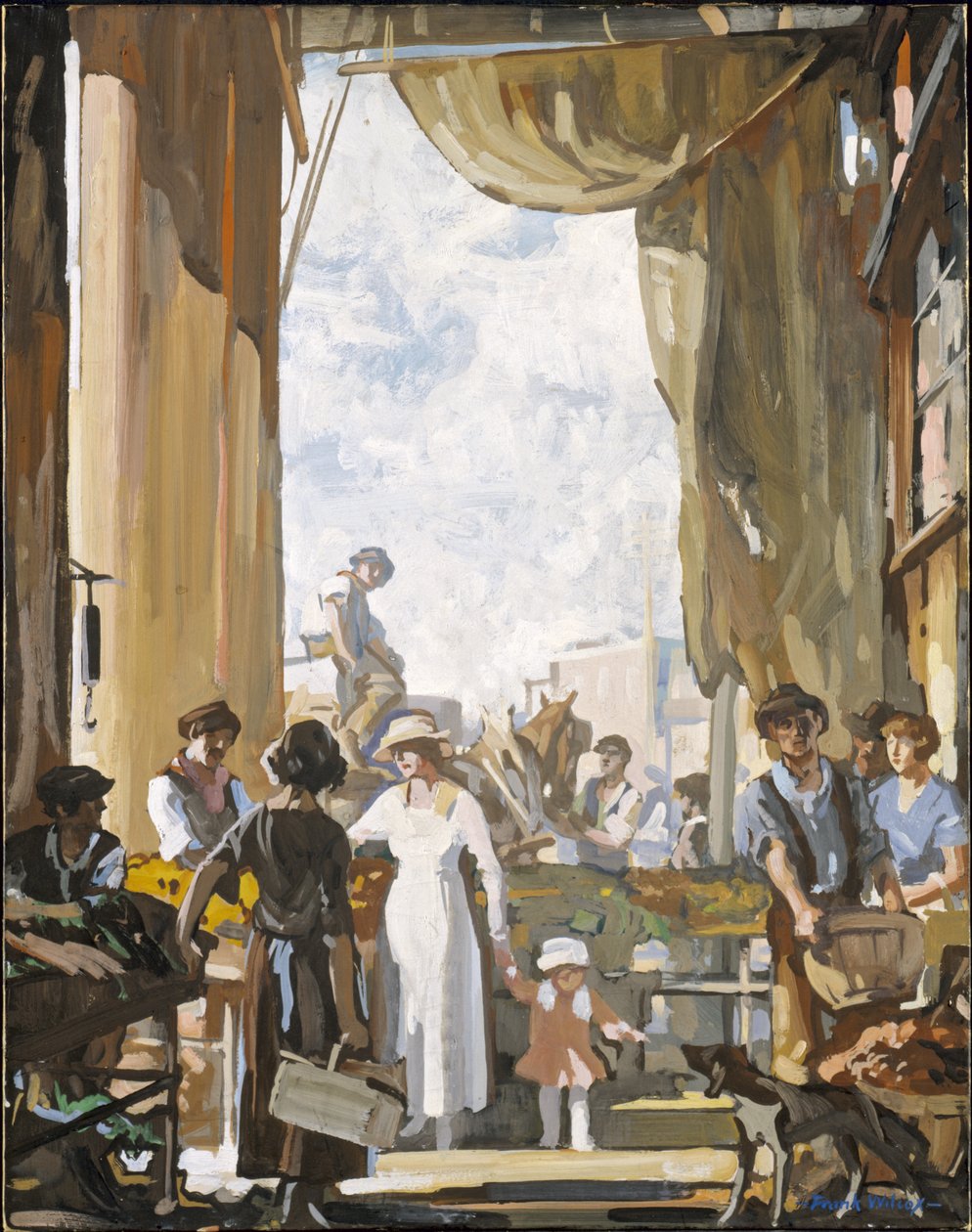 El viejo mercado, Cleveland de Frank Wilcox