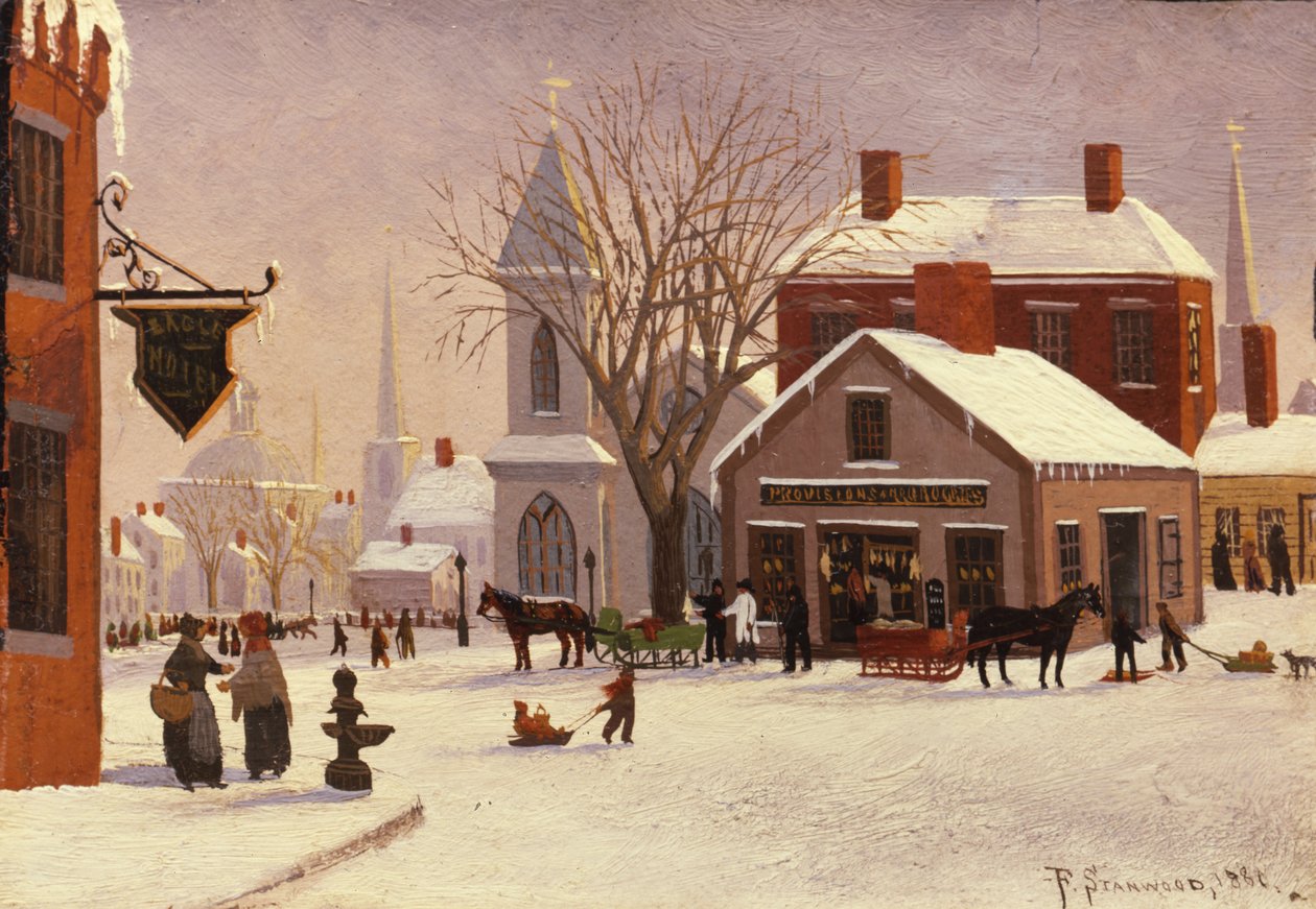 Navidad en Connecticut, 1880 de Franklin Stanwood