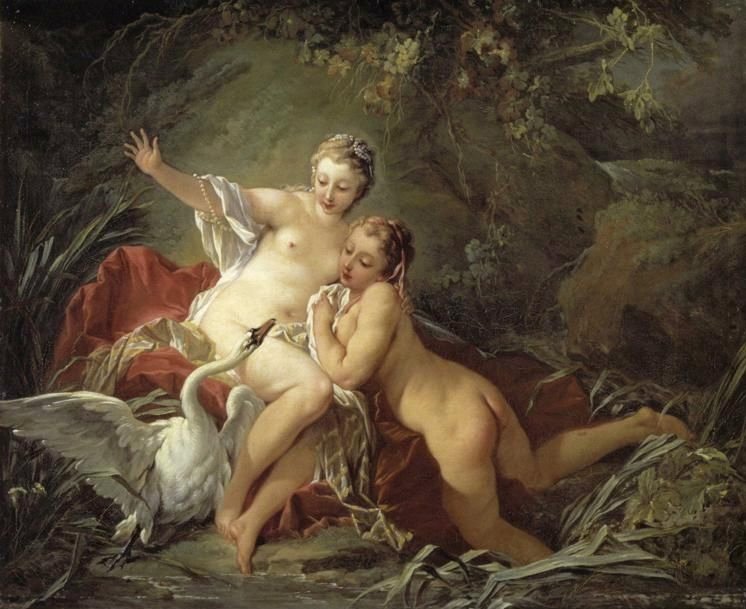 Leda y el cisne de François Boucher