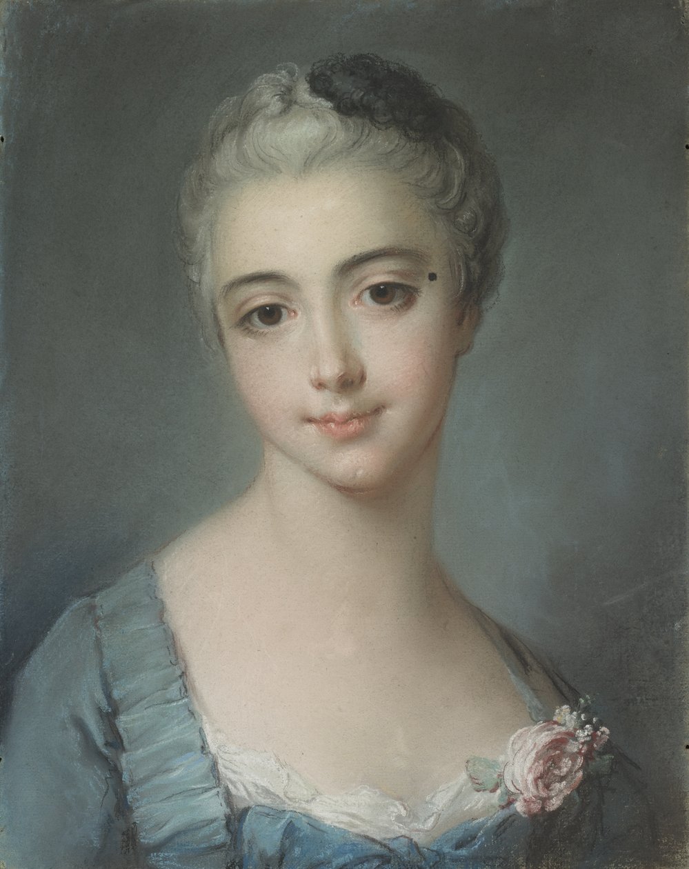 Retrato de una joven dama de François Boucher