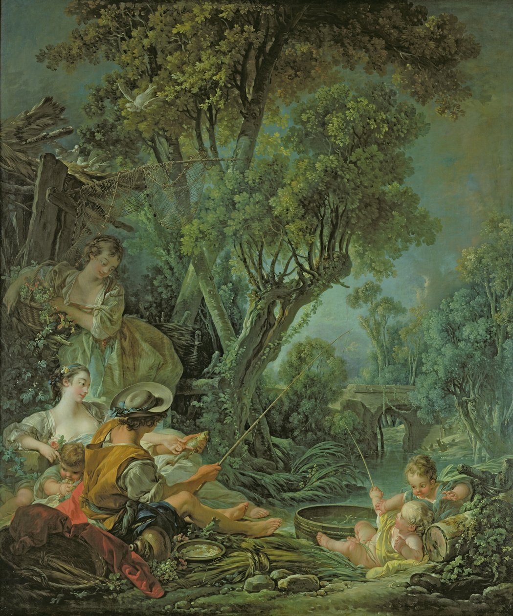 El pescador, 1759 de François Boucher