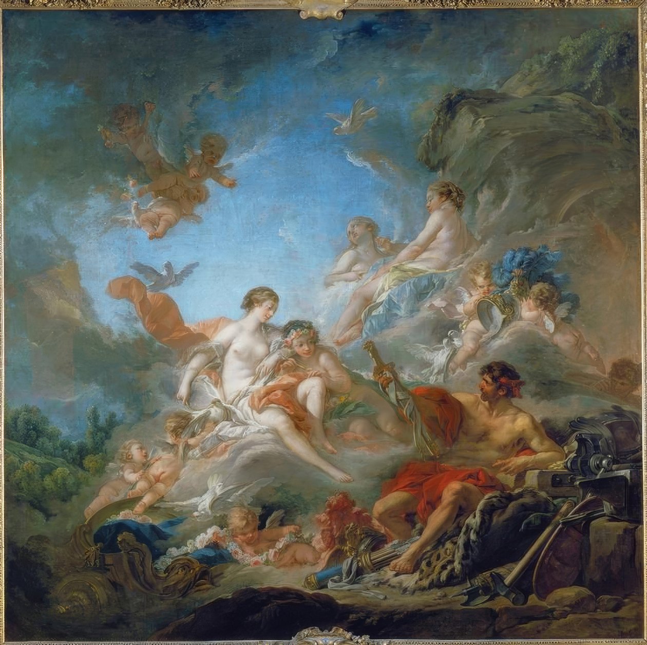 Venus en la fragua de Vulcano de François Boucher