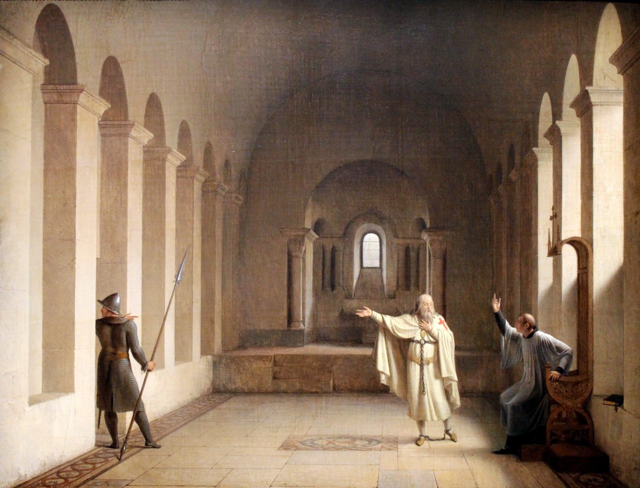Jacques de Molay, gran maestre de los Templarios de François Fleury Richard
