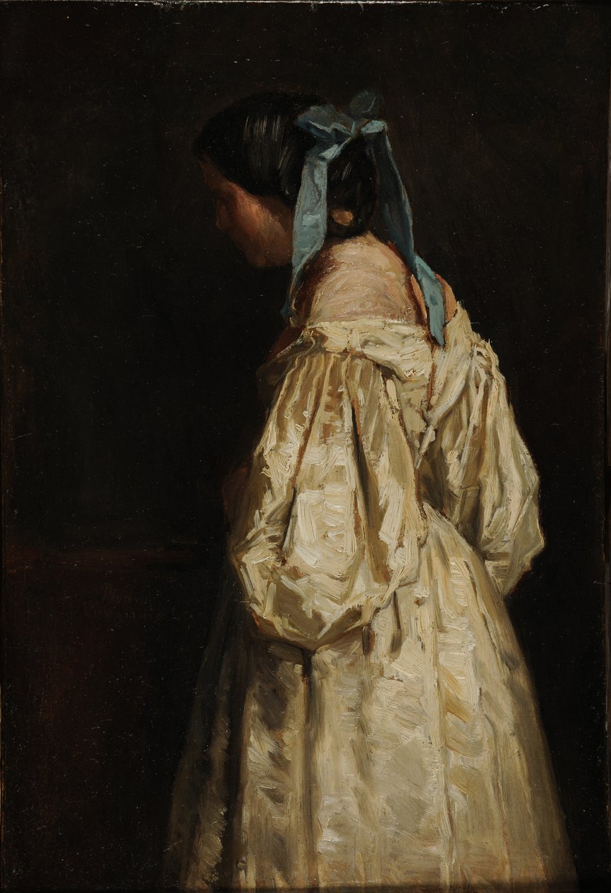 Mujer de blanco de François Bonvin