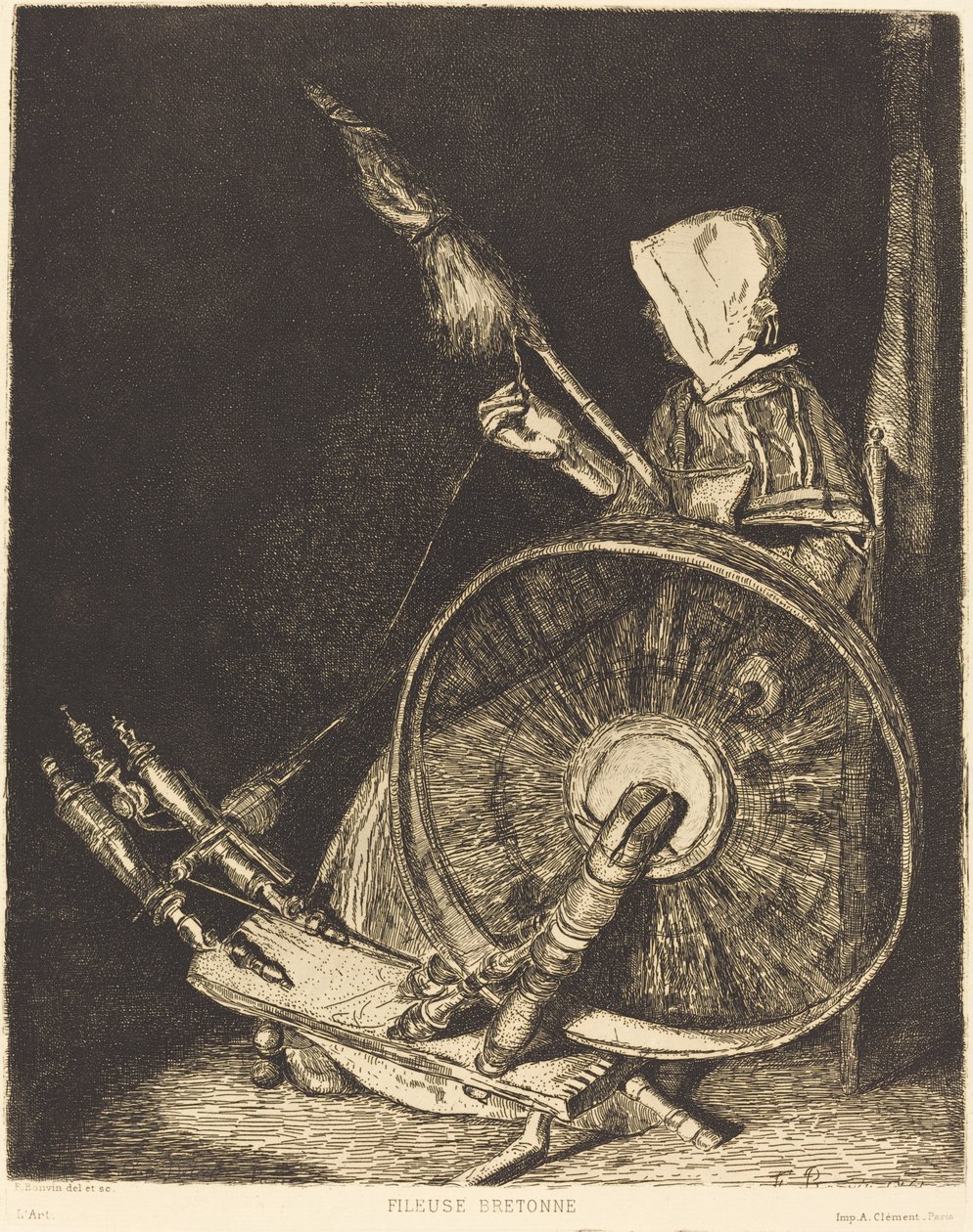 Fileuse Bretonne de François Bonvin