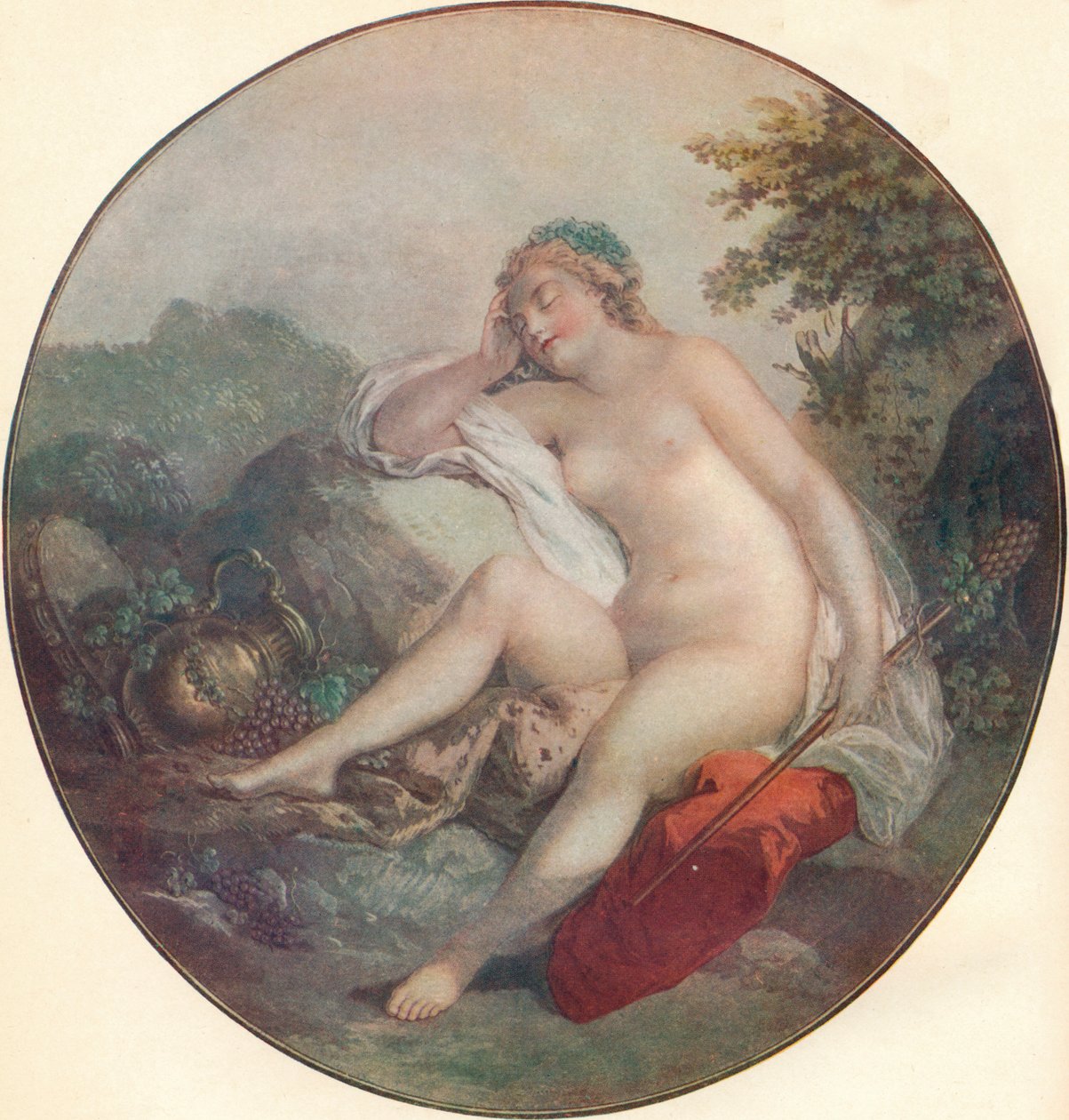 Una bacante, siglo XVIII de François Boucher