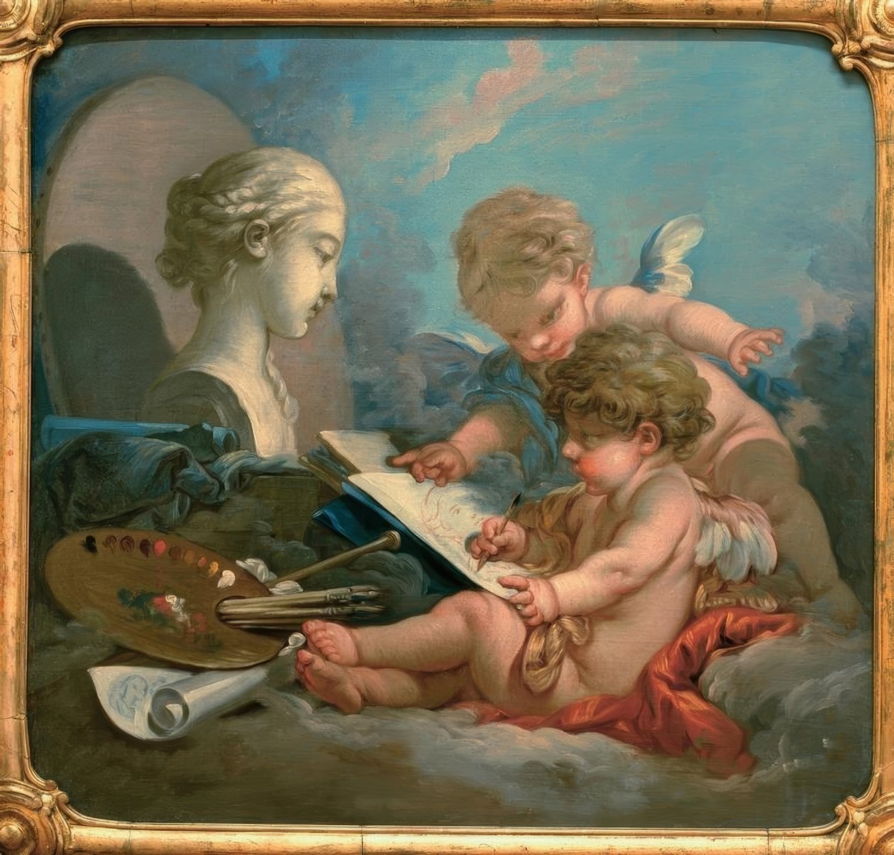 Alegoría de la pintura de François Boucher