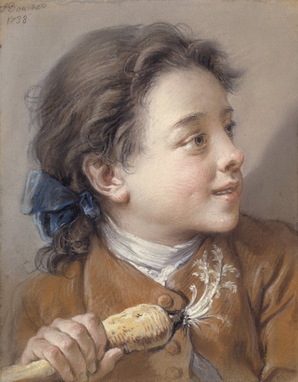 Niño con una zanahoria de François Boucher