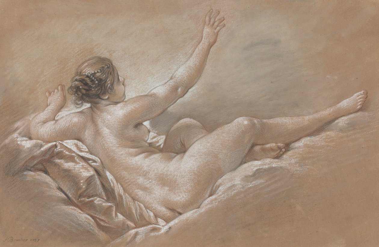 Danae recibiendo la lluvia dorada de François Boucher