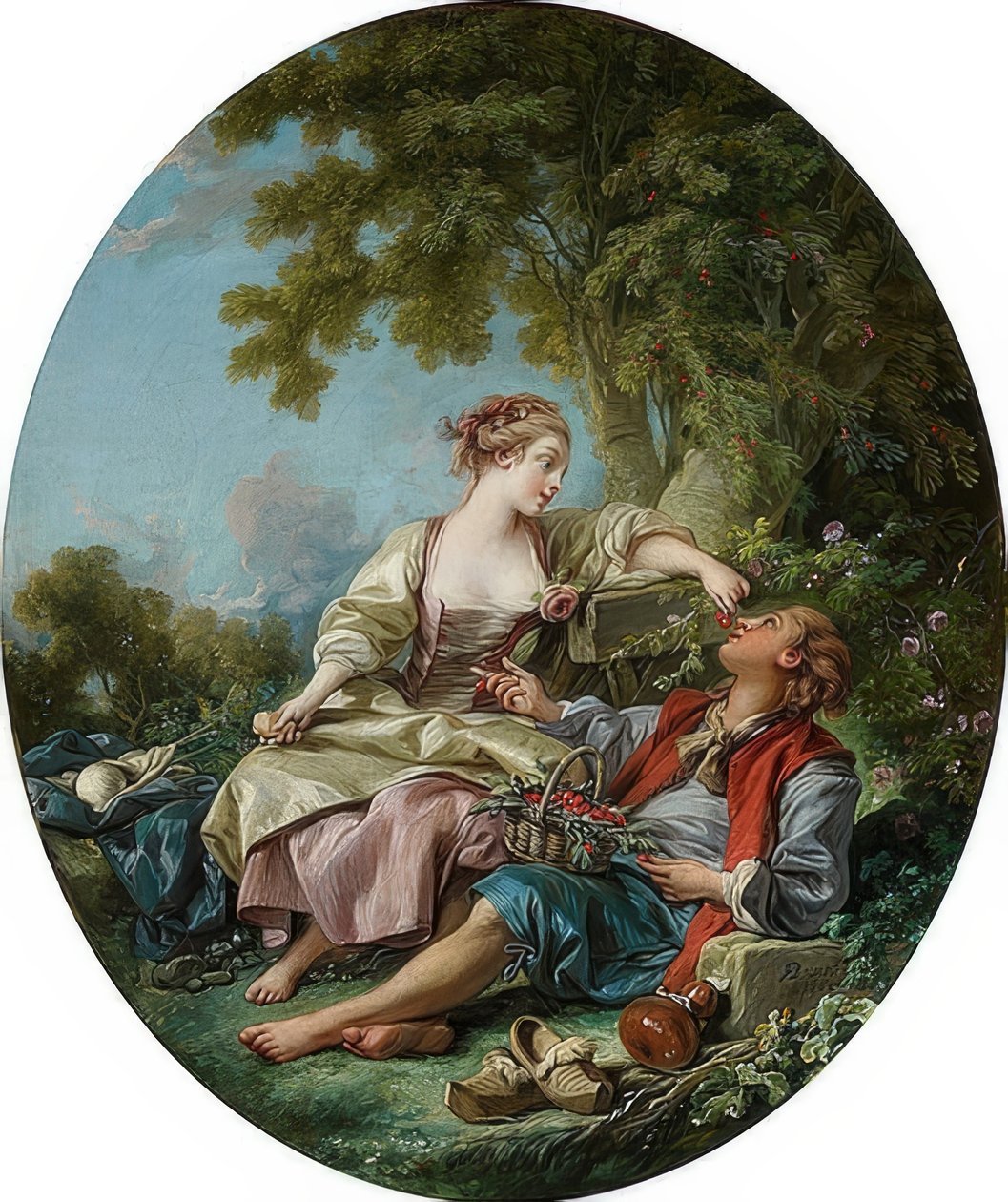 Los zuecos (Les Sabots). 1768 de François Boucher