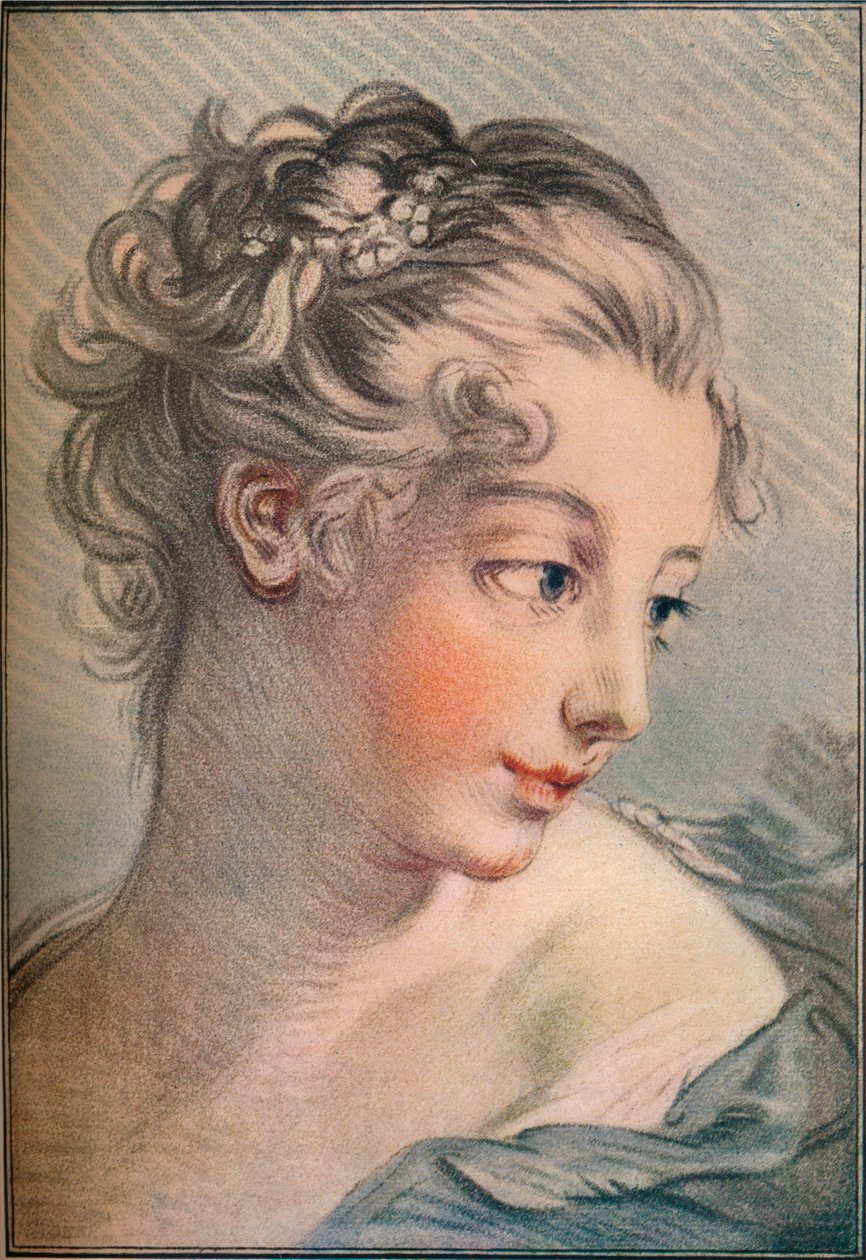 Cabeza de una niña, siglo XVIII, 1916 de François Boucher