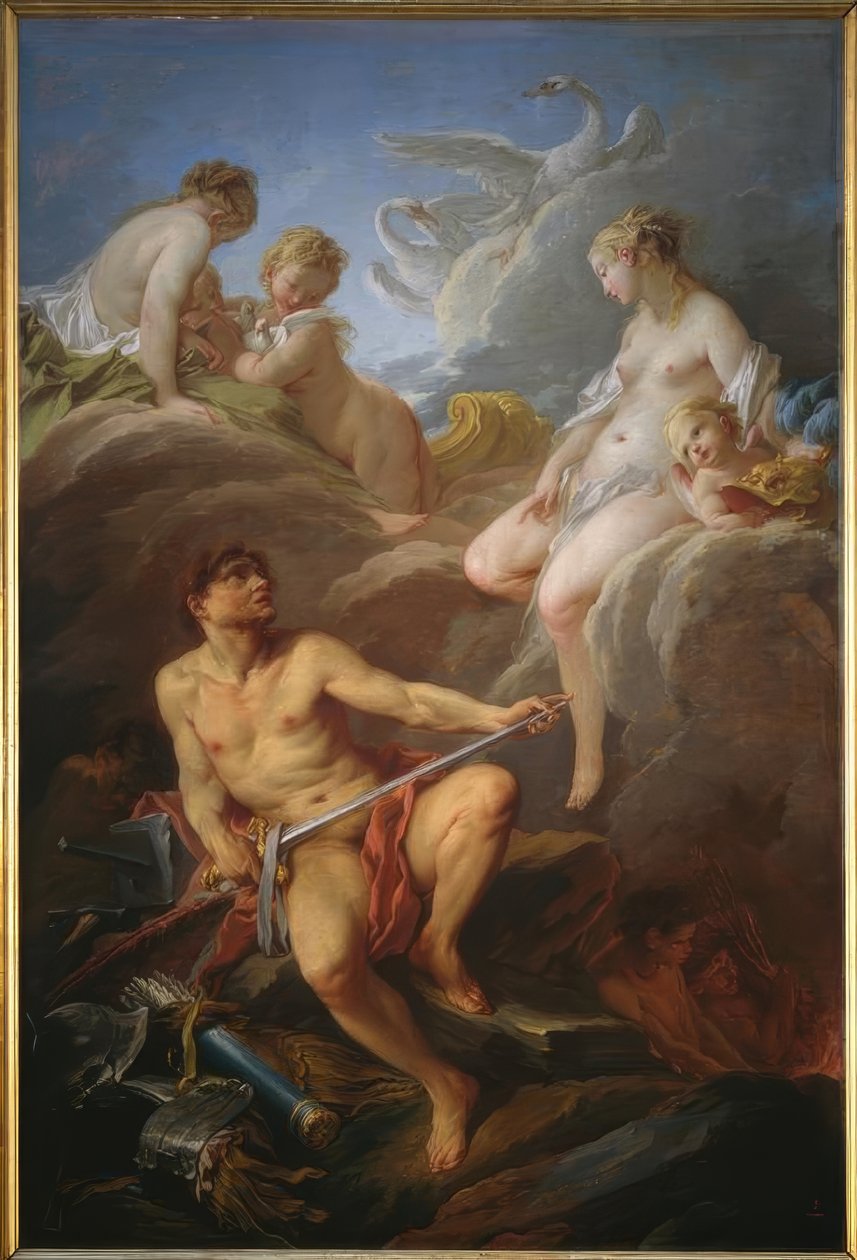 Venus pidiendo armas a Vulcano para Eneas de François Boucher