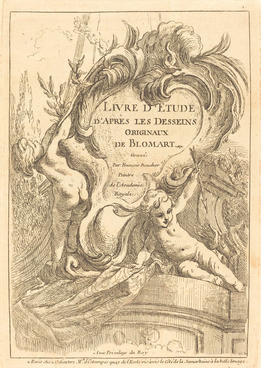 Página de título de François Boucher after Abraham Bloemaert