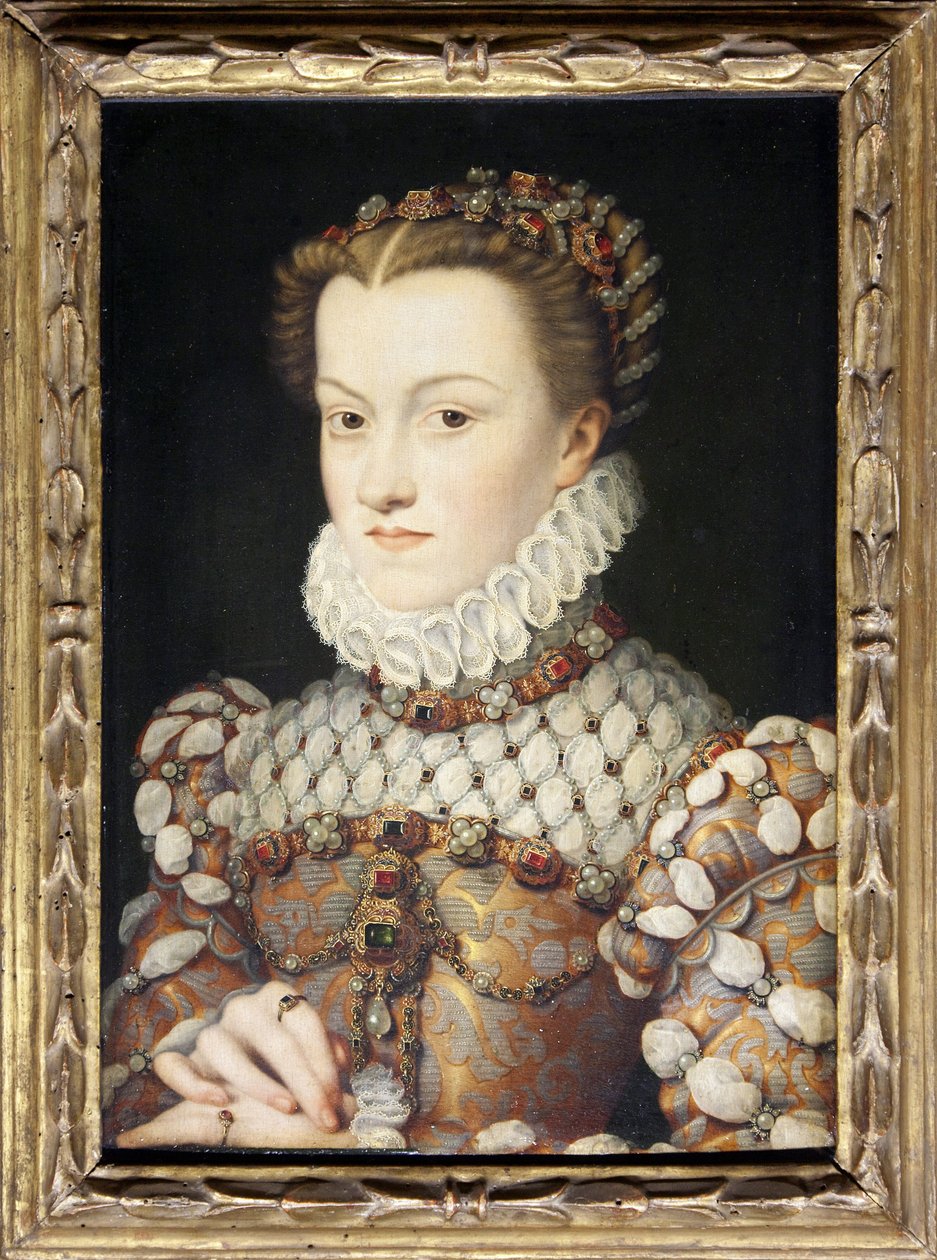 Retrato de Isabel de Austria de François Clouet