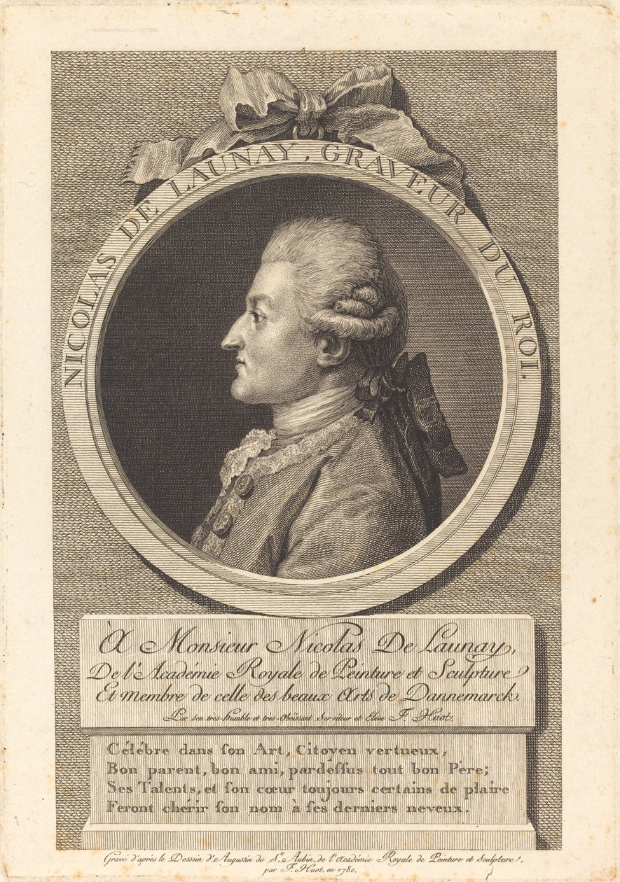 Nicolas Delaunay de François Huot after Augustin de Saint Aubin