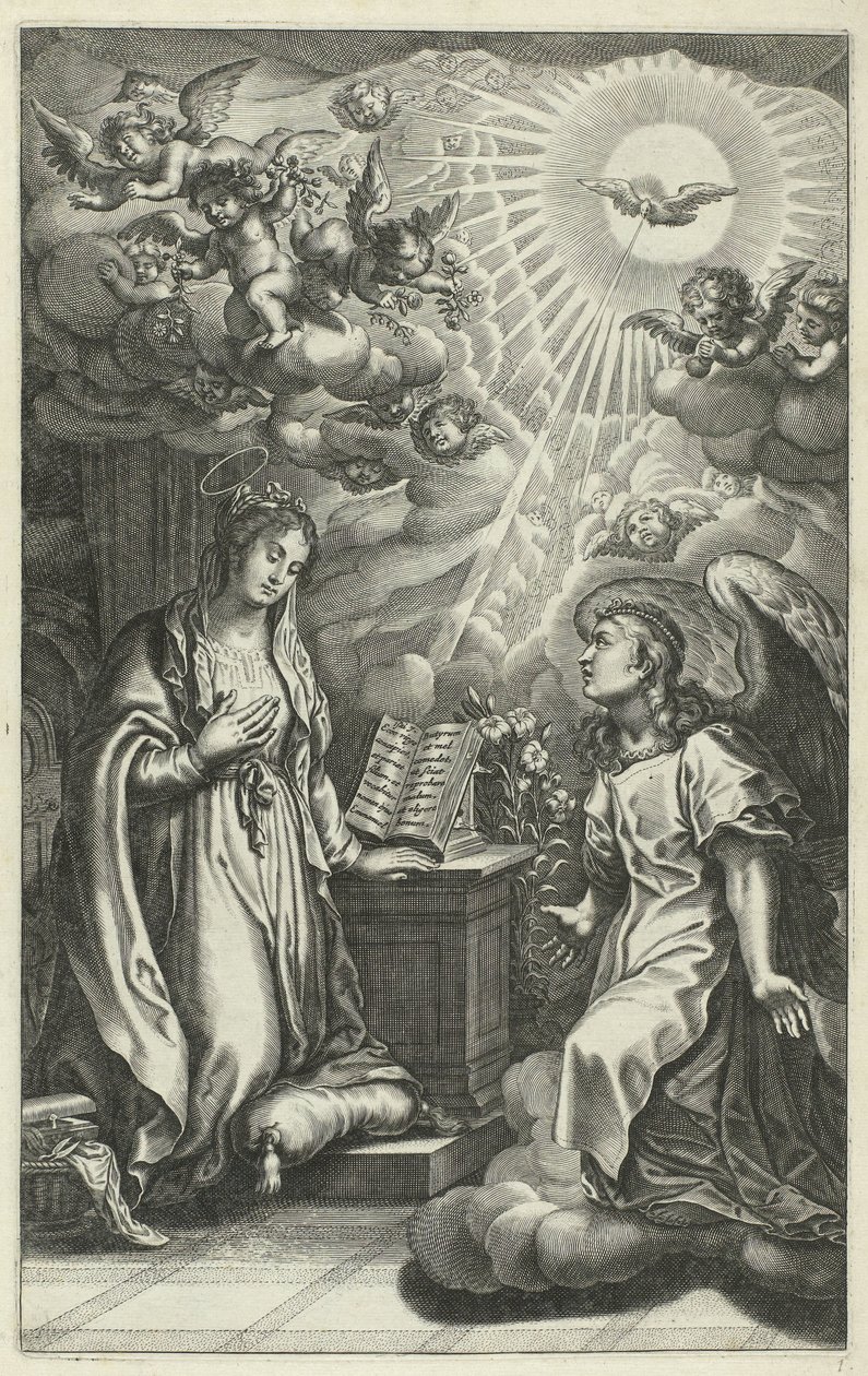 Anunciación Vida de Cristo (título de la serie) de François Stuerhelt (possibly)