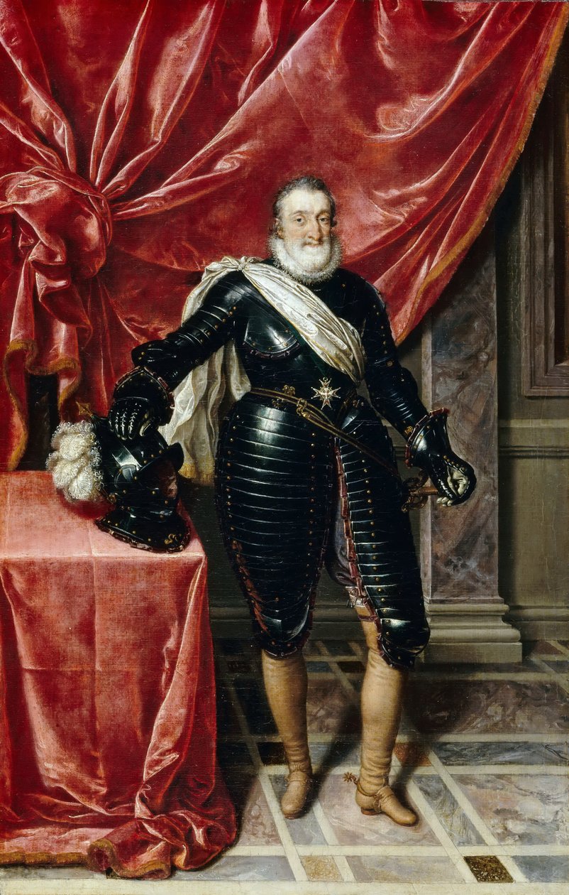 Enrique IV (1553-1610), rey de Francia, en armadura de Frans Pourbus the Younger