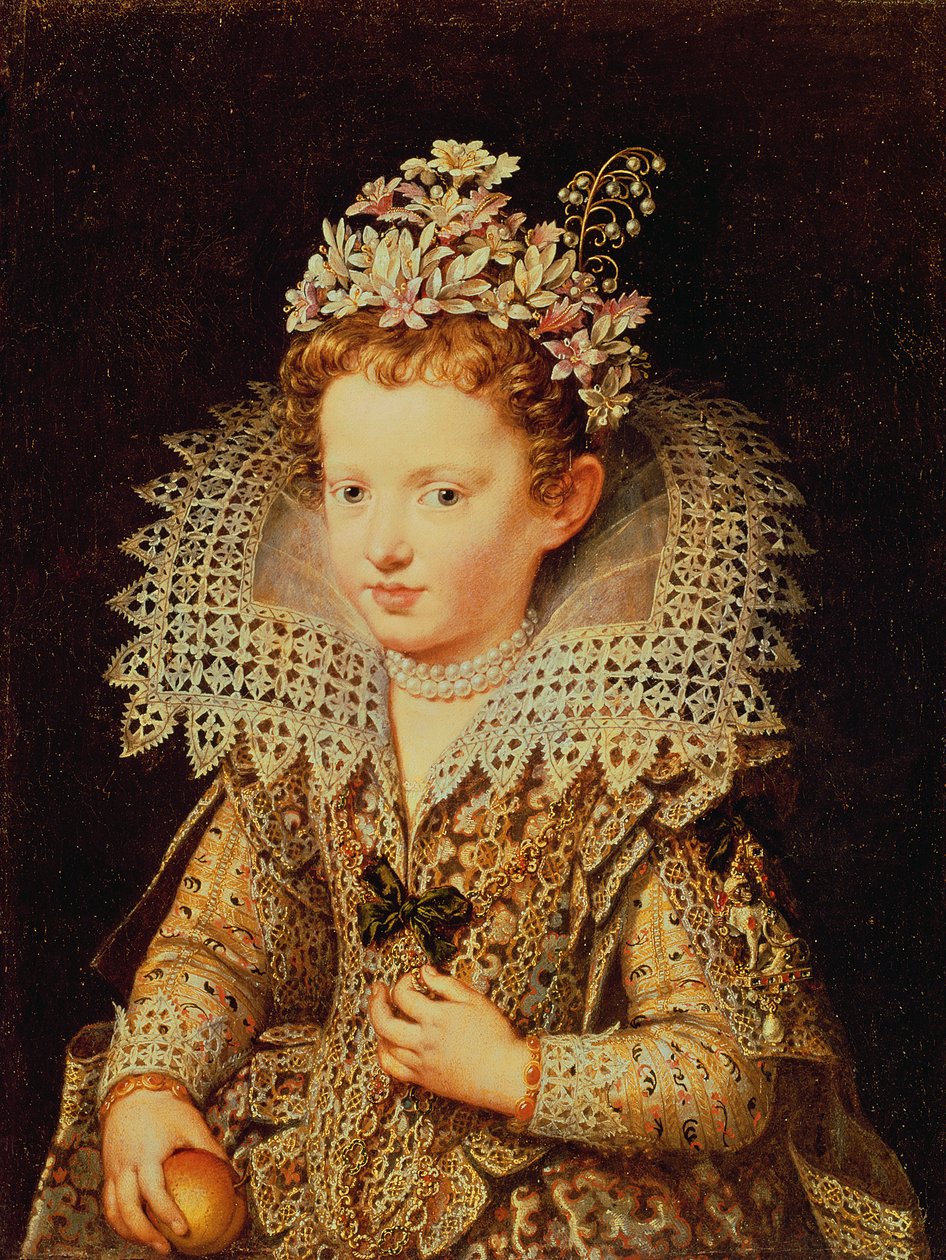 Retrato de Eleonora de Gonzaga Mantua (1598-1655) como niña de Frans Pourbus the Younger