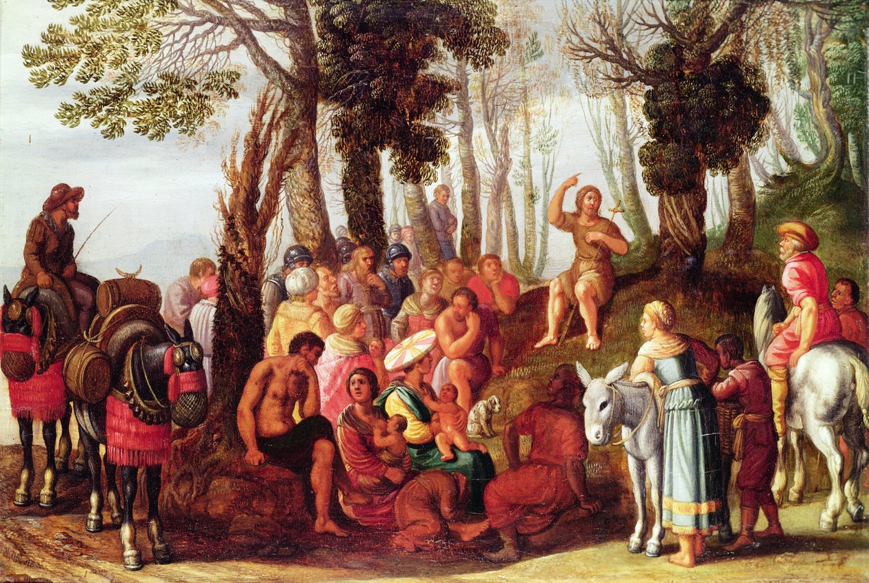 San Juan Bautista Predicando de Frans the Elder Francken