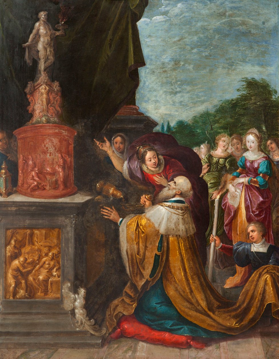 La Idolatría del Rey Salomón de Frans Francken the Younger