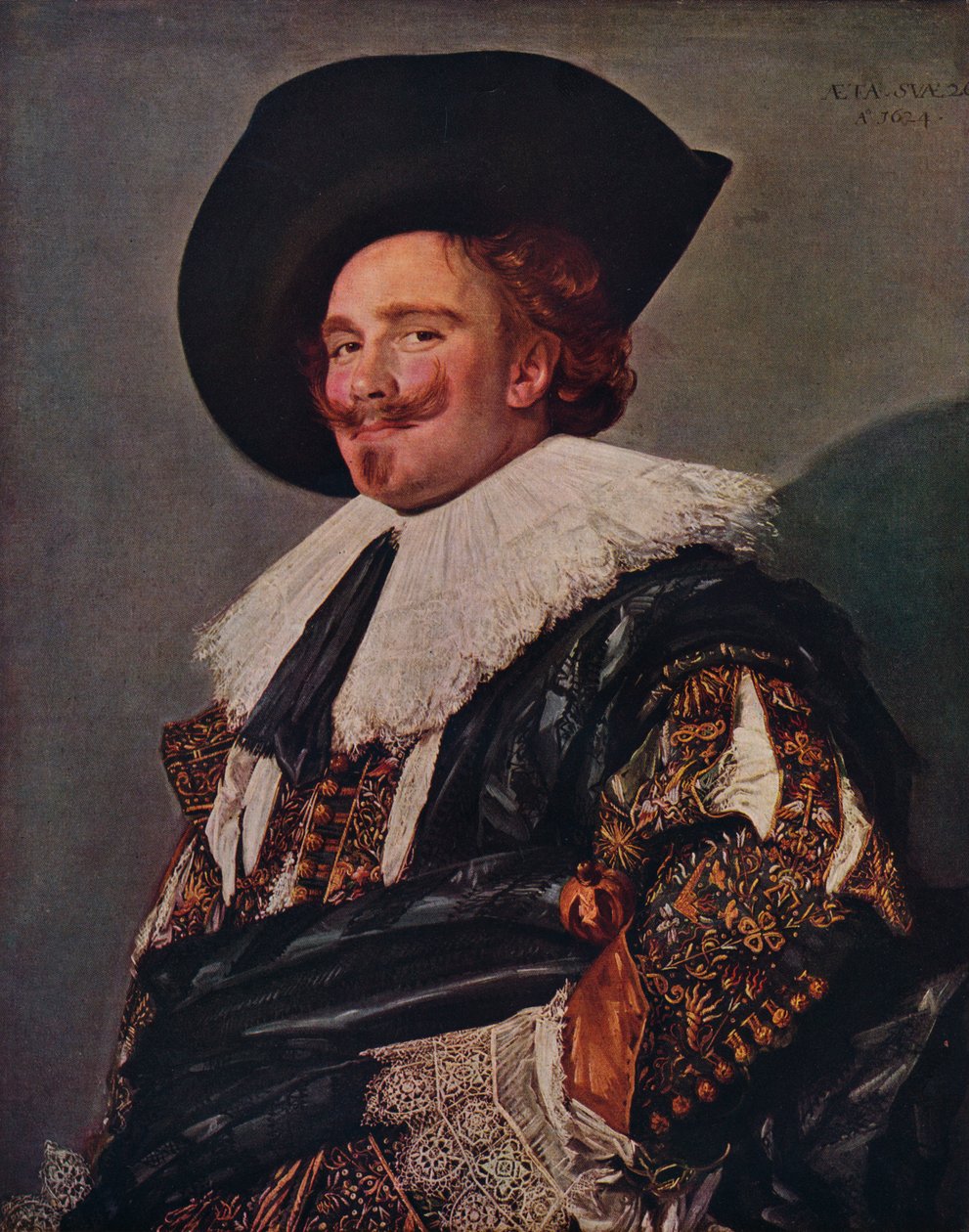 El caballero sonriente, 1624 de Frans Hals
